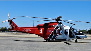 AgustaWestland AW139 StartUp amp TakeOff  LAFD Helicopter N304FD  Leonardo [upl. by Karly444]