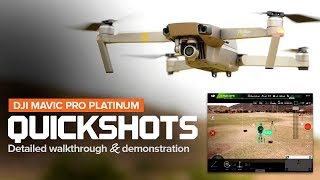 How to use Quickshots on the DJI Mavic Pro and Platinum [upl. by Ioyal]