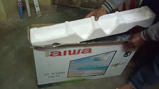 Unboxing 32 inch LED Full HD Tv  Aiwa 32 Full HD LED Tv  Aiwa 32 inch tv unboxing [upl. by Dadirac712]