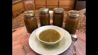 Pressure Canning Split Pea Soup with Ham [upl. by Madel]