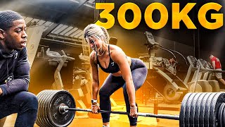 TEACHING ANNA ARCHER HOW TO DEADLIFT 300KG  Epic Strength Test [upl. by Icats]