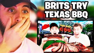 Brits try real Texas BBQ for the first time Reaction [upl. by Monah]