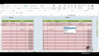 Zarządzanie budżetem domowym  arkusz Excel [upl. by Upali]