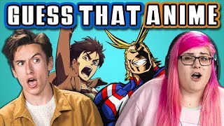 GUESS THAT ANIME CHALLENGE with TEENS amp COLLEGE KIDS React [upl. by Spiegleman]