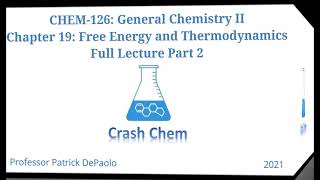 THERMODYNAMICS  19  GIBBS FREE ENERGY ∆G  ∆H  T∆S [upl. by Hyrup910]