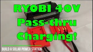 RYOBI 40V Passthru Charging [upl. by Olenta]