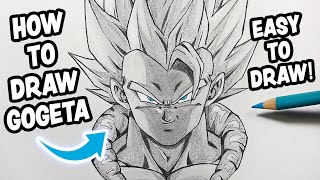 How To Draw Gogeta Super Saiyan For Beginners  Easy Tutorial [upl. by Kaliski]