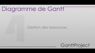 Formation GanttProject  Partie 4  Gestion des ressources [upl. by Eerak]