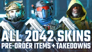 Every Battlefield 2042 Specialist Skin PreOrder Bonus amp Third Person Takedown Animation [upl. by Nivaj]