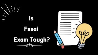 Is Fssai Exam Tough  Fssai recruitment 2021  Fssai exam preparation  Food safety officer book [upl. by Evad]