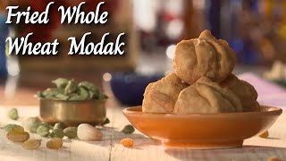 Fried Whole Wheat Modak Recipe made from Aashirvaad Atta  Aashirvaad Atta Recipes [upl. by Esinrahc]