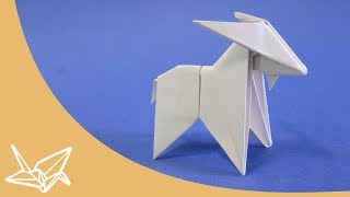 Origami Ziege  Faltanleitung Peterpaul Forcher [upl. by Einhapets854]