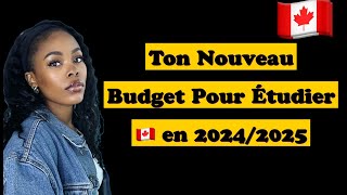 Voici le Budget pour Étudier Au Canada 🇨🇦 en 2024 [upl. by Arait]