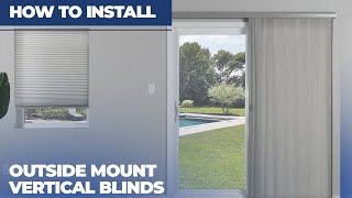 How to Install Outside Mount Vertical Blinds [upl. by Niabi]