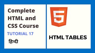 Tables HTML and CSS tutorial 17 [upl. by Ahsatsana174]