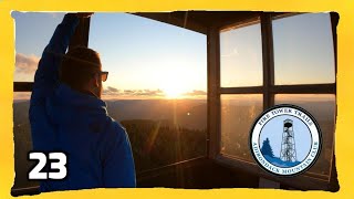 HUNTER MOUNTAIN NY via Becker Hollow Trail FIRE TOWER 23 SUNSET CATSKILLS [upl. by Northey]