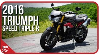 2016 Triumph Speed Triple R  First Ride [upl. by Acnayb535]