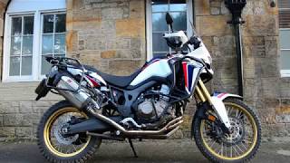 Black Widow Exhaust for Africa Twin CRF1000 [upl. by Okun]