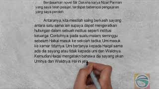 Contoh 4 Soalan amp Jawapan Novel Silir Daksina [upl. by Neik367]