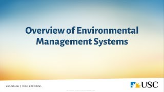 Overview of Environmental Management Systems [upl. by Johnath414]