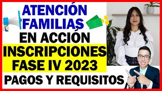 🔴EN VIVO Inscripciones Familias en Acción Fase IV 2023  Pagos y Requisitos  DPS [upl. by Faubert449]