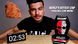 EATING WORLDS HOTTEST CHIP  JOLOCHIP LAST CHIP CHALLENGE MUKBANG  ONE CHIP CHALLENGE GONE WRONG [upl. by Joy]