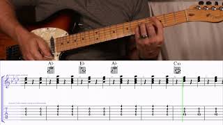 How to Play the Chords to Island Song by Zac Brown Band on Guitar with TAB [upl. by Celeste]