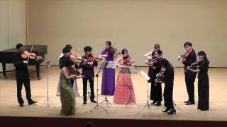 BSmetana  Vltava arranged for 4 violas by Mamiko Kobayakawa [upl. by Shimkus409]