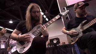 Rings of Saturn  Lucas Mann  Joel Omans  Godless Times Live at the NAMM Show Legator Booth 2020 [upl. by Llertal71]