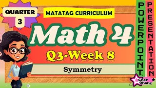 Math 4 Quarter 3 Week 8  Symmetry MATATAG PowerPoint Presentation [upl. by Camp]