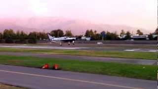 TBM 850 G1000 short field TO and Landing [upl. by Ymaj]