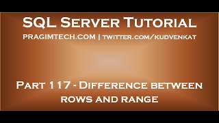 Difference between rows and range [upl. by Koa]