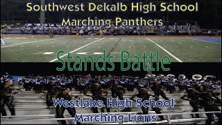 Southwest DeKalb High School Marching Band vs Westlake High School Marching Band Stand Battle [upl. by Nwonknu103]