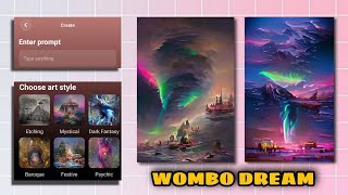 HOW TO USE WOMBO DREAM  WOMBO ARTWORK TOOL [upl. by Webster120]