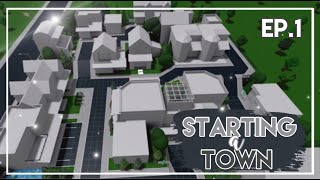 Starting a Town Exterior  Town Builds 1  Welcome to Bloxburg [upl. by Teirtza]