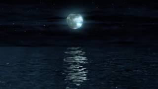 Full Moon Reflection over the Sea  4K Relaxing Background [upl. by Compton]