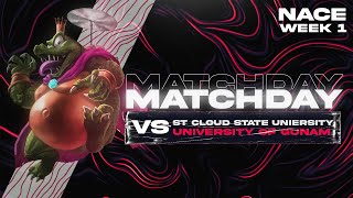 SUPER SMASH BROS ULTIMATE  NACE Week 1  SCSU Varsity Smash vs University of Guam [upl. by Dilan766]