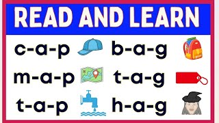 Reading Short Sound  Aa   Develop Reading and Vocabulary Skills  Grade 1 and Preschool [upl. by Salkcin]