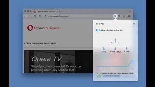 Introducing Operas adblocking feature  BROWSER FOR COMPUTER  OPERA [upl. by Andre]