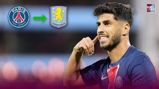 MARCO ASENSIO JOINS ASTON VILLA ON LOAN FROM PSG [upl. by Olrac]