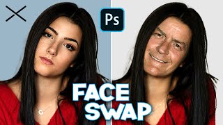 How to SWAP FACES in Photoshop  EASY [upl. by Ogirdor]