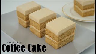 Coffee Sponge Cake That Melts In Your Mouth Recipe  Relaxing Sound [upl. by Haral]