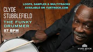 Clyde Stubblefield James Brown Drum Playalong  Funky Drum Loop  87bpm [upl. by Zap]