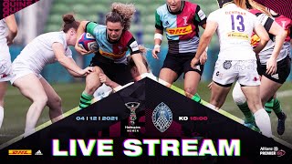 Live rugby  Harlequins Women v DMP Sharks [upl. by Nonnahsal]