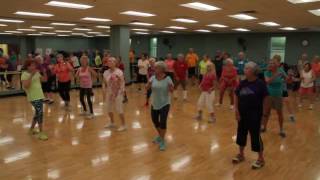 Senior silver sneaker class of 6592 yr olds dance to JTs Cant Stop the Feeling [upl. by Jolynn29]