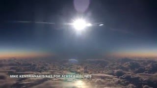 Solar Eclipse  Incredible Footage From Flight [upl. by Elle]