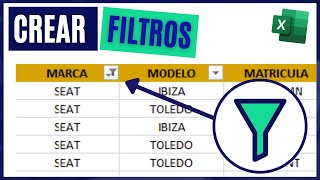 Cómo crear un FILTRO en Excel 🔽 [upl. by Yelha]