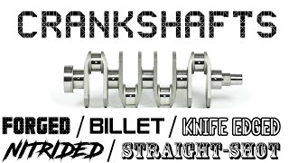 EVERYTHING about the CRANKSHAFT  Function  Manufacturing  Different types  Forged  Billet [upl. by Naynek]