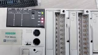 PLC programming Reset process amp Run Modicon TSX micro plc programming [upl. by Vaclav]