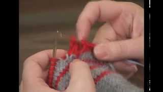 How to Wrap Stitches and Drop them in the Next Row [upl. by Valeta]